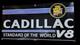 Plaque &eacute;maill&eacute;e Cadillac En Porcelaine, Taille 42 X 20 Pouces, Double Face