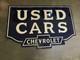 Plaque &eacute;maill&eacute;e Chevrolet En Porcelaine, Taille 30 X 20 Pouces, Double Face