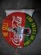 Plaque &eacute;maill&eacute;e Coca-cola En Porcelaine 18 X 18 Pouces Double Face Avec Rebord
