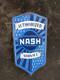 Plaque &eacute;maill&eacute;e Nash En Porcelaine 36 X 18 Pouces, Double Face