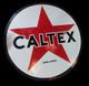 Plaque &eacute;maill&eacute;e En Porcelaine Caltex, Taille 30 X 30 Pouces, Double Face