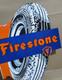 Plaque &eacute;maill&eacute;e En Porcelaine Firestone Tires 29 X 24 Pouces, Double Face