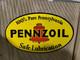 Plaque &eacute;maill&eacute;e En Porcelaine Pennzoil 30 X 20 Pouces Double Face