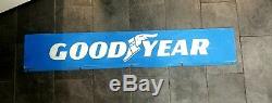 Porcelaine Vintage Goodyear Double Face Sign1960 66in Long