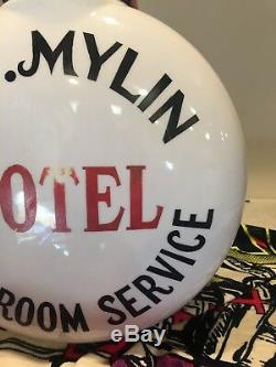 Publicité Ancienne L. E. Mylin Hotel Service De Salle A Manger Globe Double Face