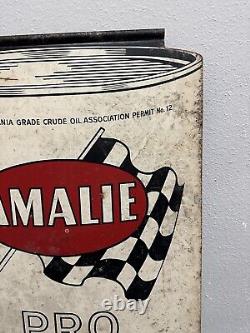 RARE Vintage Double Sided AMALIE Racing Motor Oil Advertising Hanging sign
 	<br/>

 RARE Vintage Double Sided AMALIE Racing Motor Oil Advertising Hanging sign