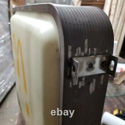 Rare Vintage Ronald Mcdonalds Téléphone Booth Sign Flange Double Côté Éclairé