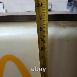 Rare Vintage Ronald Mcdonalds Téléphone Booth Sign Flange Double Côté Éclairé