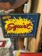 Rare Panneau En M&eacute;tal Double Face Squirt De 1941, Flasque, Soda Cola Gas Oil 18 X 14
