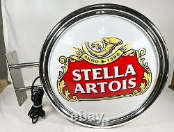 Signal de bar double face éclairé Stella Artois Beer 19 propre