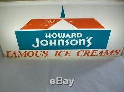 Signe De Crème Glacée Vintage Howard Johnson's Restaurant - Double Face
