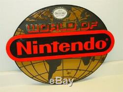Signe Original World Of Nintendo, Suspension Double Face, Sceau De Qualité