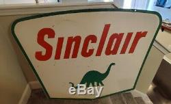Signe Porcelaine Vintage Sinclair 42 X 60 Double Face