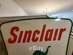 Signe Porcelaine Vintage Sinclair 42 X 60 Double Face
