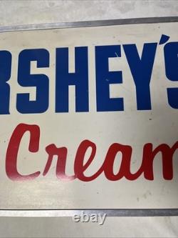 Signe lumineux à double face ouvert Hershey's Ice Cream vintage fonctionne