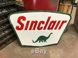 Sinclair Essence Large, Enseigne De Commerçant En Porcelaine À Double Face, (datée De 1961)