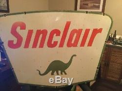 Sinclair Gas Oil Double Sided Porcelaine Signe