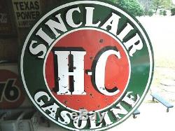 Sinclair Vintage Hc Essence 6ft Porcelaine Double Signe Sided Dur 2 Trouver Obtenir
