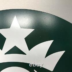 Starbucks Publicité Plaque Métallique Retail Nous Servons Fièrement Siren Double Face