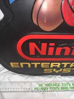 Super Mario 2 Nes Nintendo Hang Affichage Du Magasin Double Côté/3d Très Rare