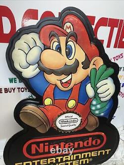 Super Mario 2 Nes Nintendo Hang Affichage Du Magasin Double Côté/3d Très Rare