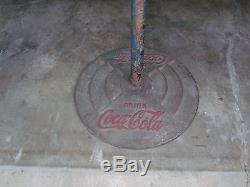 Super Rare Signe Lollipop Porcelaine Double Face Vintage Original Coca Cola