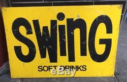 Swing Soft Drinks Enseigne Double Barre À Lait Australienne Vintage