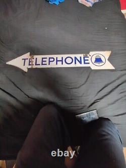 Système Bell 35 1/2 x 6 1/2. Panneau Émaillé Double-Face