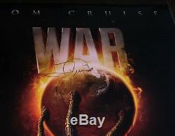 Tom Cruise Rare Signé La Guerre Des Mondes Original Double Sided Poster