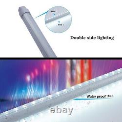Tube fluorescent LED T10 5FT double face rotative avec base R17D - Enseigne lumineuse publicitaire