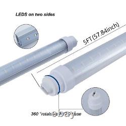 Tube fluorescent LED T10 5FT double face rotative avec base R17D - Enseigne lumineuse publicitaire