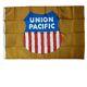 Union Pacific Railroad Panneau Publicitaire Drapeau Double Face Tout Neuf 4' X 6'
