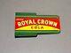 Vintage 1936 15 Royal Cola Double Sided Flanged Porcelain Sign Car Gas Oil<br/><br/>translation: Enseigne En Porcelaine Double Face Fléchée Vintage Royal Cola 15 De 1936 Pour Voiture Essence Et Huile