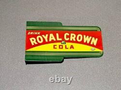 Vintage 1936 15 Royal Cola Double Sided Flanged Porcelain Sign Car Gas Oil<br/>   	
<br/>Translation: Enseigne en porcelaine double face fléchée vintage Royal Cola 15 de 1936 pour voiture essence et huile