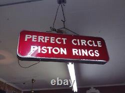 Vintage 1940s Perfect Circle Bagues À Piston Double Face Lumière Jusqu'à 3 Ft X 1 Ft X 3