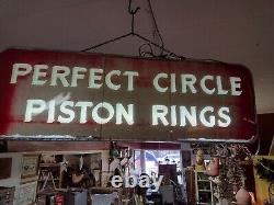 Vintage 1940s Perfect Circle Bagues À Piston Double Face Lumière Jusqu'à 3 Ft X 1 Ft X 3
