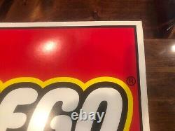 Vintage 90s Retail Lego Logo Display! Signe Double Face! Kb Toys Publicité