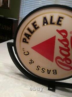 Vintage Basse & Cos Pale Ale Bar Sign Double Sided Light Up Pub Sign
