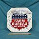 Vintage Farm Bureau Panneau Double Face 1964 Garage Agricole D'origine