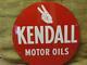 Vintage Kendall Motor Oil Sign Antique Vieille Station D'essence Double Face Auto 9762