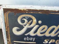 Vintage Large Piémont Special 10 Cent Beer Double Sided Metal Sign 72 X 36 In