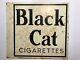 Vintage Metal Sign Black Cat Cigarettes (double Face). 3