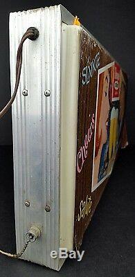 Vintage Rheingold Bière Blonde Double Sided Extra Dry Hanging Lighted Signe 24x11