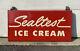 Vintage Sealtest Ice Cream Sign Double Sided Farm Kitchen Wall Decor