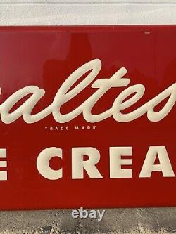 Vintage Sealtest Ice Cream Sign Double Sided Farm Kitchen Wall Decor